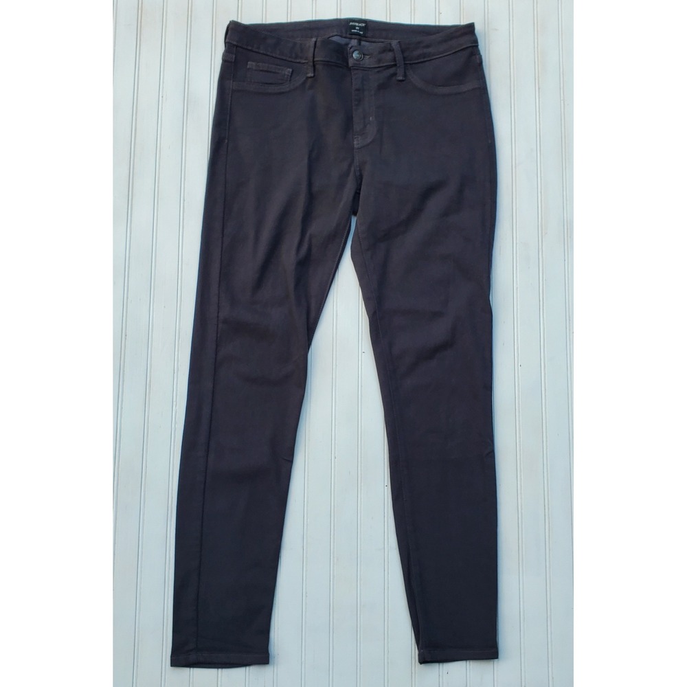 Just Black Denim Skinny Jeans Charcoal Gray Size 31 Made in USA Stretch Preppy